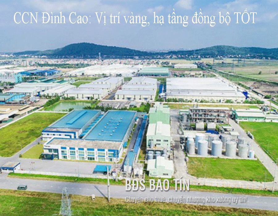 Tham khảo dự án Cụm Công nghiệp Đình Cao