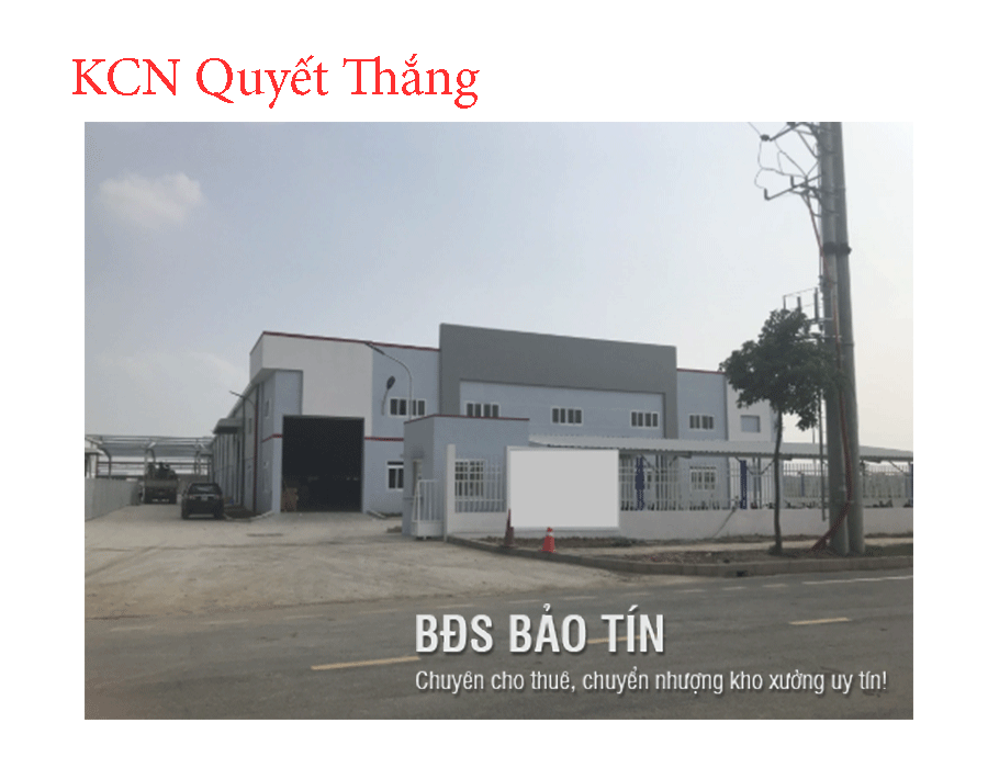 Thông tin dự án Khu công nghiệp Quyết Thắng