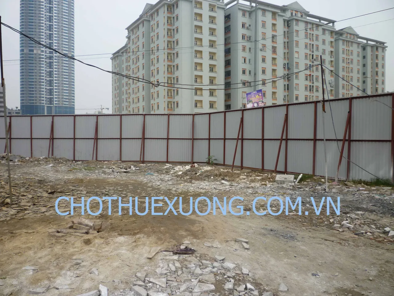 Cho thuê mặt bằng đất Phạm Hùng, Mễ Trì, Hà Nội, dt 500m2