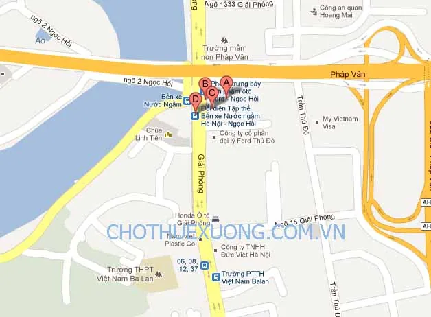 Cho thuê kho gần bến xe nước ngầm, Hoàng Mai, HN