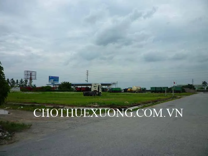 Cho thuê mặt bằng đất DT 8000m2, tại Thanh Liệt, Thanh Trì, Hà Nội